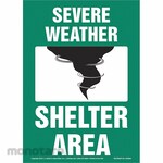 JJ KELLER Severe Weather Shelter Area Sign