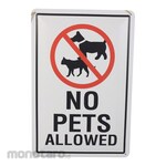 KRISBOW Sign Label No Pets Allowed