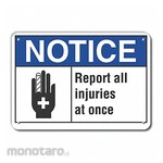 LYLE Aluminum Accident Reporting Notice Sign