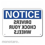 LYLE Aluminum Chock Wheels Notice Sign