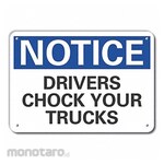 LYLE Aluminum Chock Wheels Notice Sign