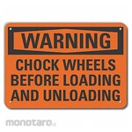 LYLE Aluminum Chock Wheels Warning Sign