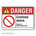 LYLE Aluminum Confined Space Danger Sign