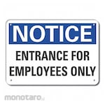 LYLE Aluminum Employees & Visitors Notice Sign