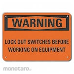 LYLE Aluminum Lockout Tagout Warning Sign
