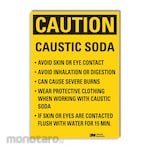 LYLE Caustic Caution Reflective Label