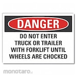 LYLE Chock Wheels Danger Label