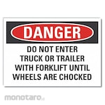 LYLE Chock Wheels Danger Reflective Label
