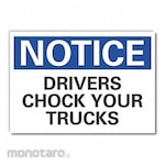 LYLE Chock Wheels Notice Label