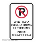 LYLE Door No Parking Sign