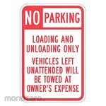 LYLE Loading & Unloading Zone Sign