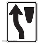 LYLE Merge Left Traffic Sign