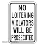 LYLE No Loitering Sign
