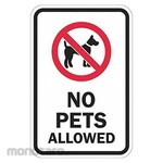 LYLE No Pet Sign