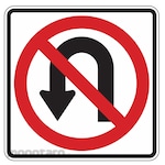 LYLE No U-Turn Traffic Sign