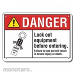 LYLE Plastic Lockout Tagout Danger Sign