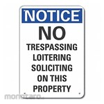 LYLE Plastic No Trespassing Notice Sign
