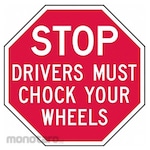 LYLE Reflective Chock Wheels Stop Sign