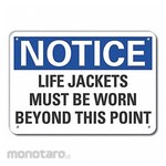 LYLE Reflective Life Jackets Notice Sign