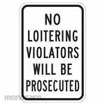 LYLE Reflective No Loitering Sign