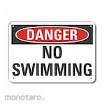 LYLE Reflective No Swimming Danger Sign