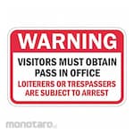 LYLE Reflective Visitors Warning Sign