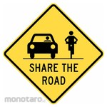LYLE Share The Road Traffic Sign
