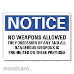 LYLE Weapon & Intoxicating Or Illegal Substance Restriction Sign