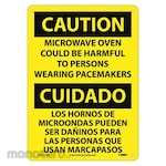 NMC Caution Microwave Oven Harmful Sign