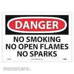 NMC Danger No Smoking No Open Flames Sign