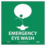 NMC Emergency Eye Wash Label