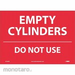 NMC Empty Cylinders Do Not Use Sign