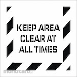 NMC Stencil Keep Area Clear At All Times