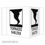 NMC Tornado Shelter Sign 3-View
