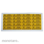 RS PRO Black/Yellow Vinyl Safety Labels Danger Disconnect