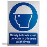 RS PRO PVC Mandatory Head Protection Sign