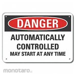 LYLE Aluminum Auto Equipment Danger Sign 10x14in
