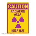 LYLE Aluminum Radiation Caution Sign