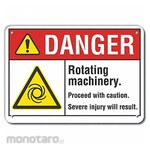 LYLE Aluminum Rotating Machinery Danger Sign