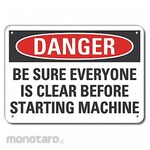 LYLE Aluminum Stay Clear Danger Sign