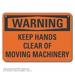 LYLE Reflective Keep Hands Clear Warning Sign