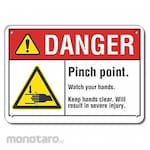 LYLE Reflective Pinch Point Danger Sign