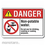 LYLE Aluminum Potable Water Danger Sign