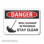 LYLE Aluminum Spill Control Danger Sign