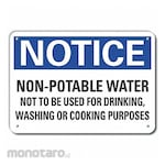 LYLE Reflective Potable Water Notice Sign
