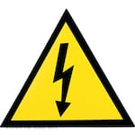 Panduit ISO Warning Label Roll Type Electric Shock Attention