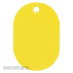 TRUSCO Easy-to-read colored small bills, small 45 x 30 mm, 5 pieces, yellow