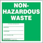 ACCUFORM Label Non Hazardous Waste DOT Waste Handling (Label Peringatan Limbah)