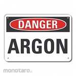 LYLE Aluminum Argon Danger Sign 7x10in Alum