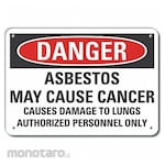 LYLE Aluminum Asbestos Danger Sign
